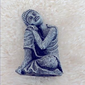Grey Sitting Buddha Statue